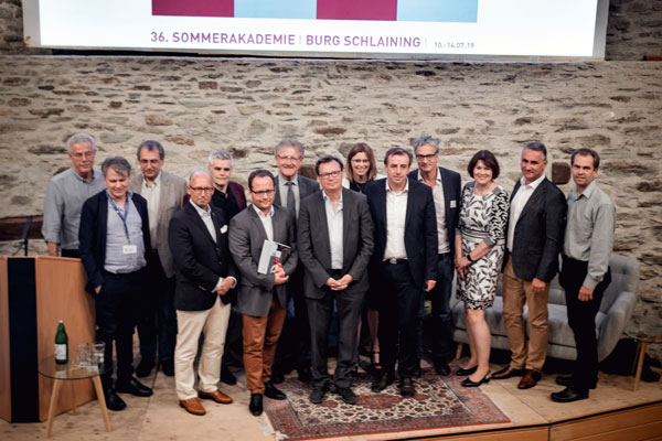 Gruppenfoto bei der Sommerakademie 2019 auf Burg Schlaining