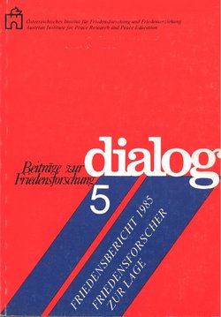 Cover Beitrag zur Friedensforschung - Dialog 5