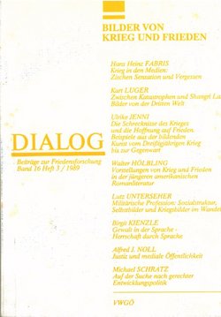 Cover Beitrag zur Friedensforschung - Dialog 16