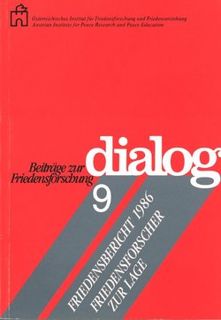 Cover Beitrag zur Friedensforschung - Dialog 9
