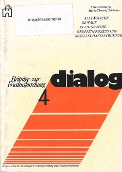 Cover Beitrag zur Friedensforschung - Dialog 4