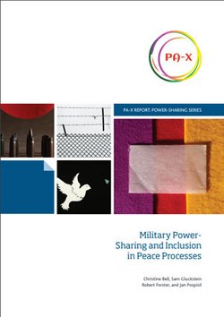 Cover Military Power-Sharing and Inclusion