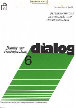 Cover Beitrag zur Friedensforschung - Dialog 6