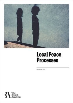 Bookcover Local Peace Processes