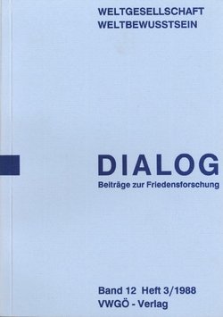 Cover Beitrag zur Friedensforschung - Dialog 12
